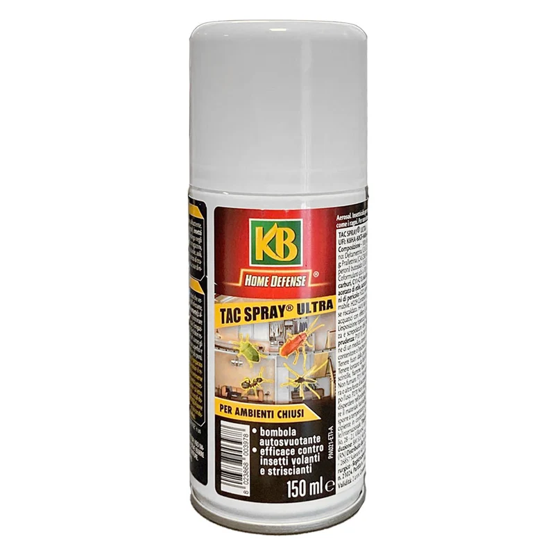 Insetticida Liquido Autosvuotante 'Tac Spray Ultra' 150 Ml. Kb | Per Uso Agricolo Professionale