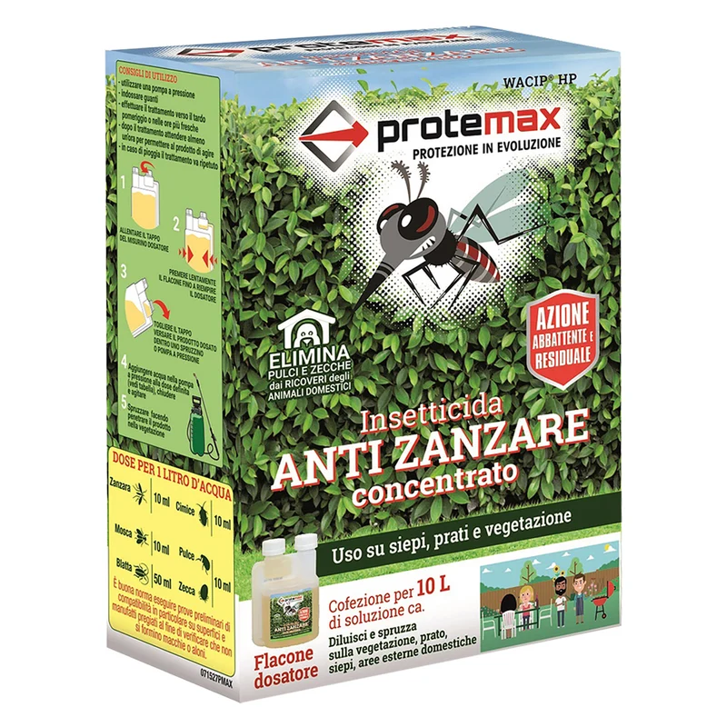 Antizanzare Liquido Concentrato Protemax | Controllo Professionale Degli Infestanti