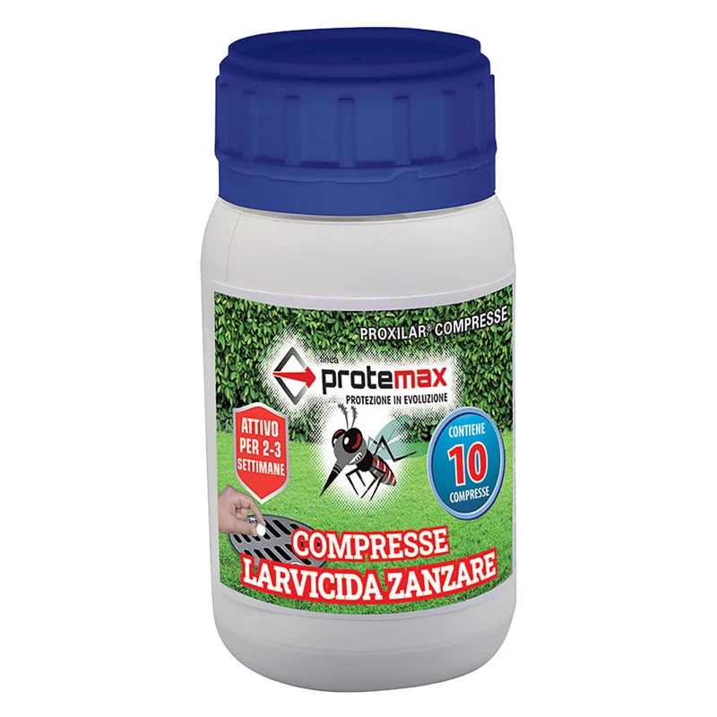 Antizanzare Larvicida Compresse Gr. 20 (10 Past.x 2 Gr.) Protemax | Per Uso Agricolo Professionale