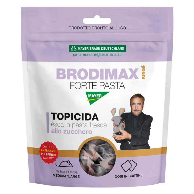 Esca Topicida 'Brodimax Forte Pasta' Gr. 150 Mayer Braun | Per Uso Agricolo Professionale