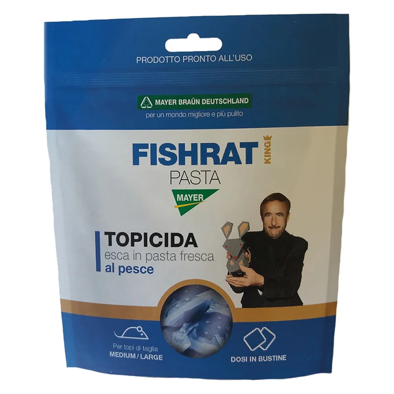 Esca Topicida 'Fishrat' Gr. 150 Mayer Braun | Esca Topicida Per Controllo Roditori
