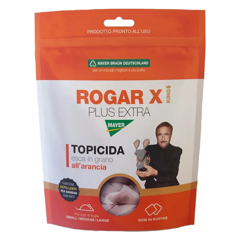 Esca Topicida 'Rogar X' Gr. 150 Mayer Braun | Esca Topicida Per Controllo Roditori