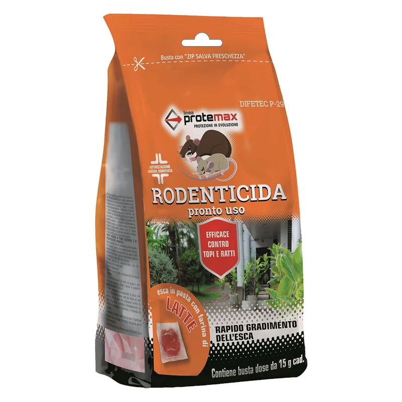 Esca Topicida Fresca 'Pasta Rossa Protemax | Esca Topicida Per Controllo Roditori