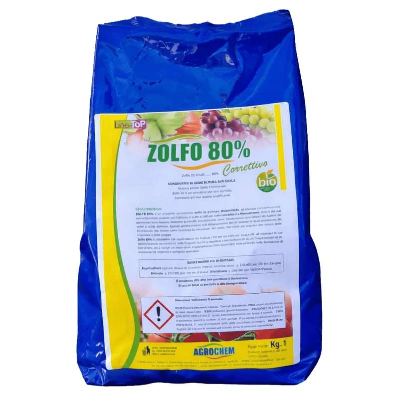 Zolfo 80% Agrochem In Polvere Micronizzata Biologico | Correttivo E Fitonutriente Per Tutte Le Colture