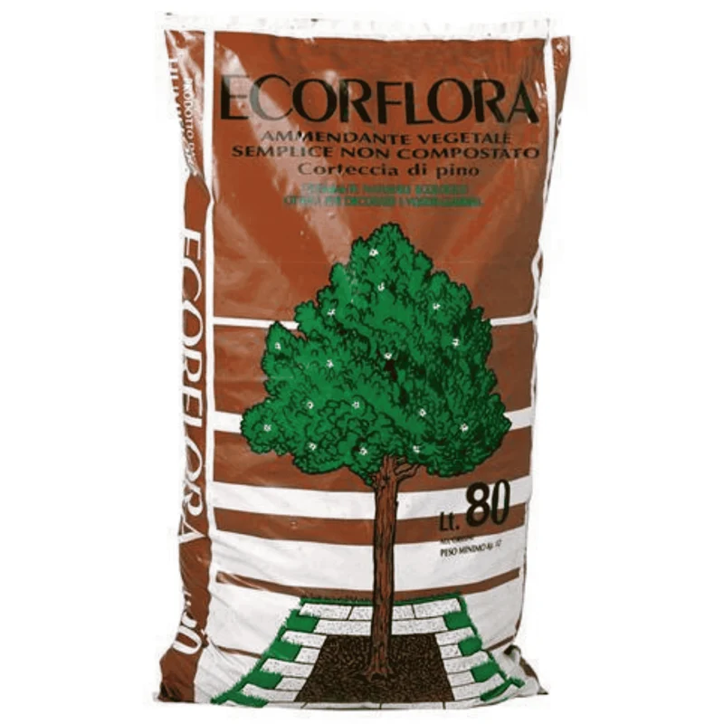 Corteccia Di Pino PaeseVerde Humiflora 80L | Pacciamatura Naturale Decorativa | Isolante Termico Biodegradabile