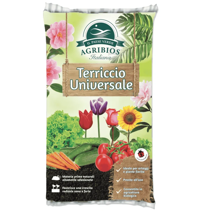Terriccio Universale Il Paese Verde | Miscela Naturale Compostata | Fertilità E Drenaggio Ottimale | Ideale Per Piante E Ortaggi
