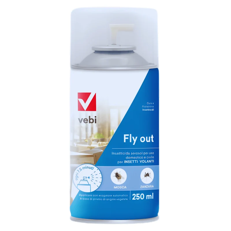 Fly Out Insetticida Aerosol Vebi | Contro Insetti Volanti | Azione Immediata E Protezione Prolungata