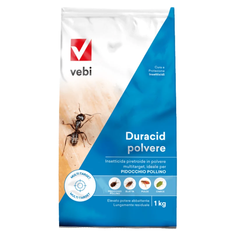 Duracid Polvere Pw Env 1 Kg | Insetticida Pronto All’Uso Per Insetti Striscianti Ambienti Civili