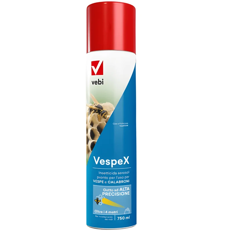 Vespex Vebi 750 Ml | Insetticida Spray Professionale Contro Vespe E Calabroni | Getto Lungo 4 Metri