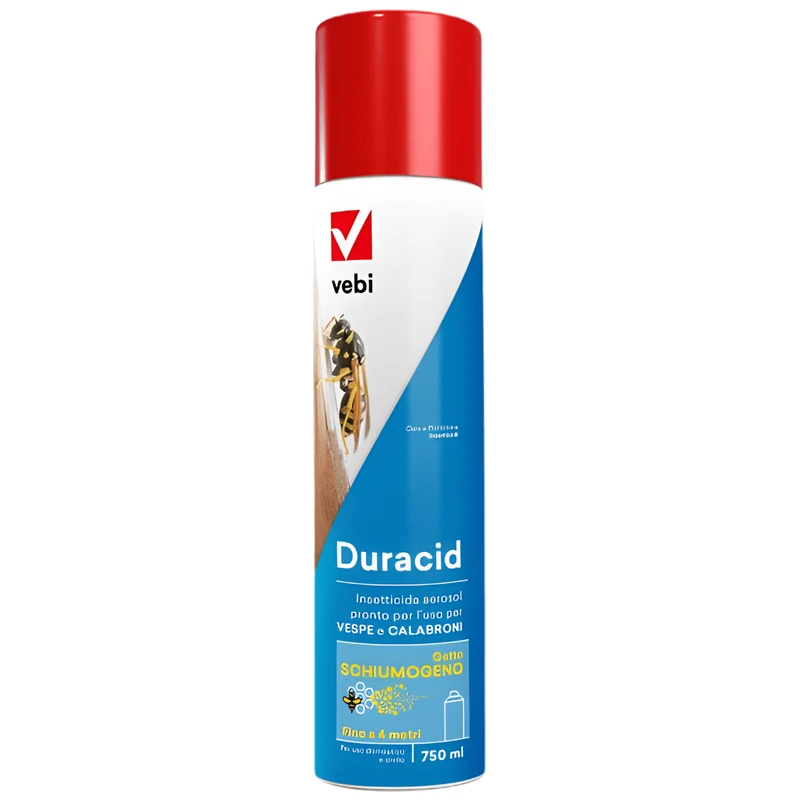 Duracid Vespe E Calabroni Vebi 750 Ml | Insetticida Spray Abbattente Con Getto Lungo E Azione Residuale