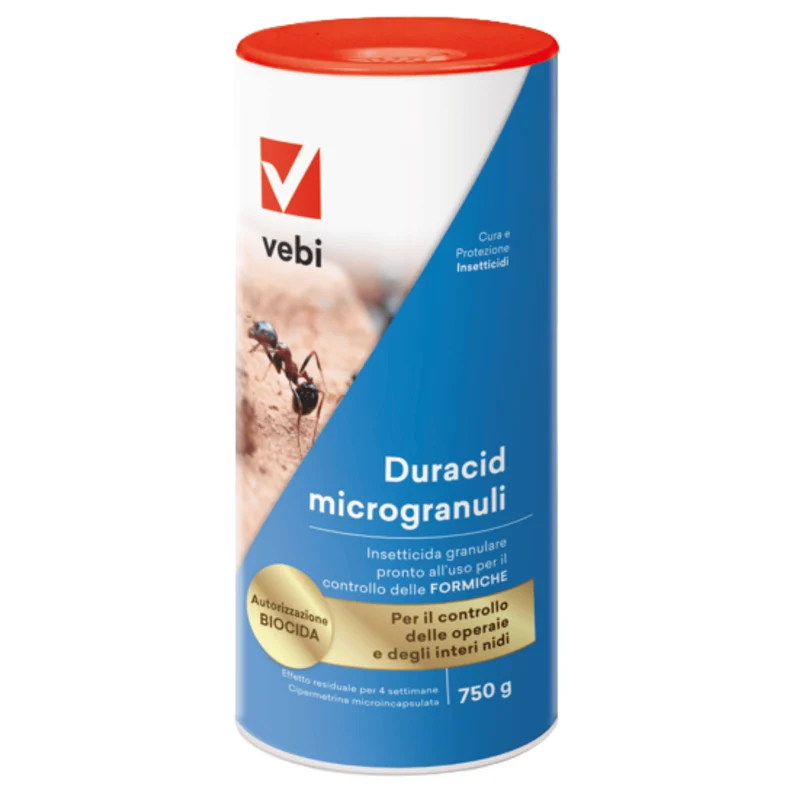 Vebi Duracid Microgranuli 750 g | Insetticida Professionale Contro Formiche E Insetti Striscianti