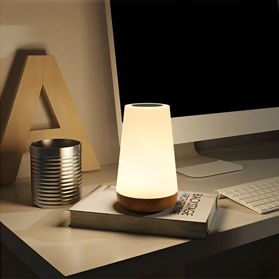 Lampe de chevet LED sans fil rechargeable avec télécommande