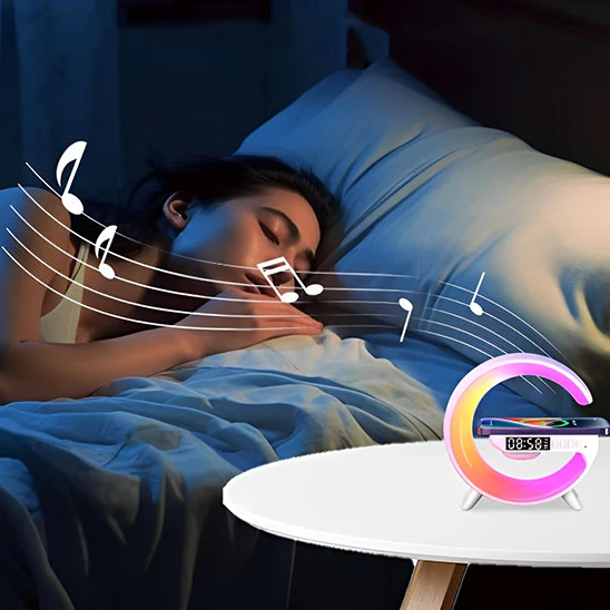 Lampe de chevet design et multifonctionnelle en forme de G