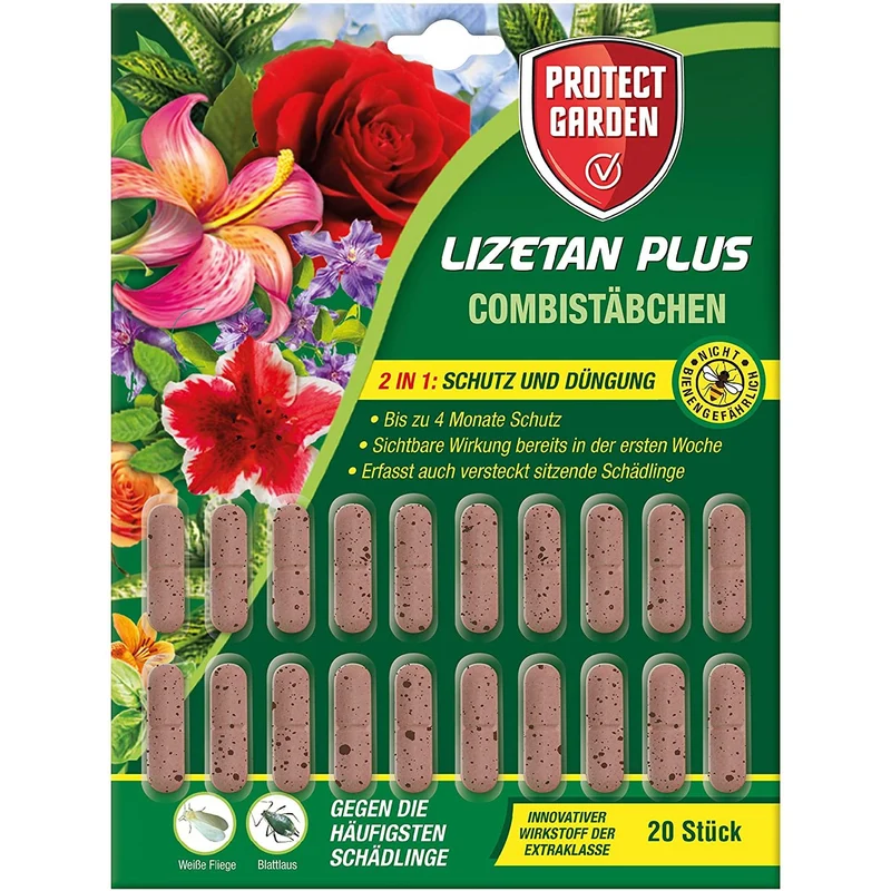 Protect Garden Lizetan Plus Combi-Bâtonnets Anti-Pucerons & Mouches Blanches (20 bâtonnets)