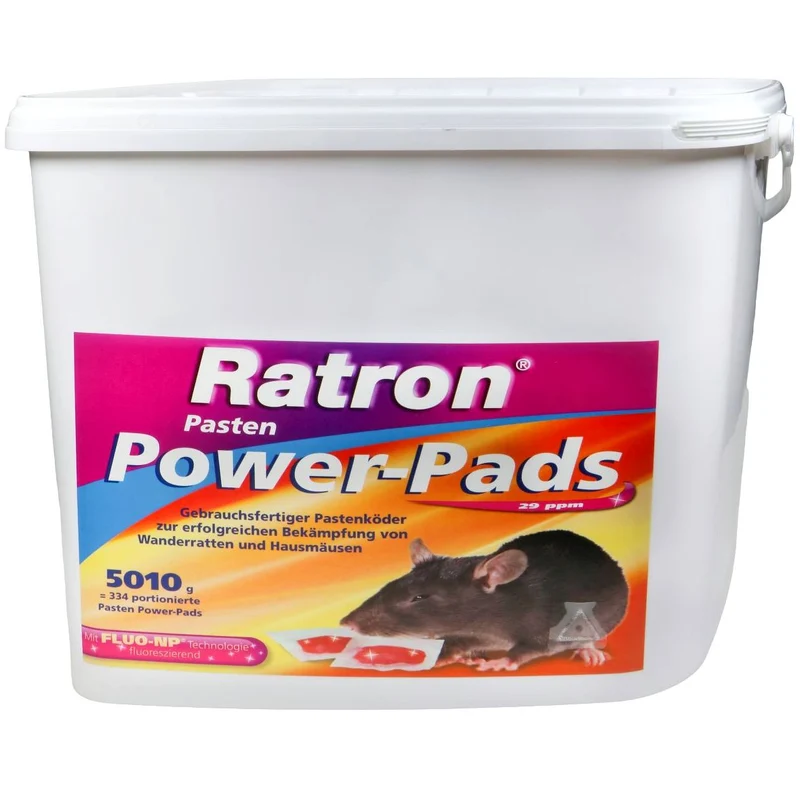 Ratron® Pâtes Appâts Rats Power-Pads 29 ppm (334 x 15 g)