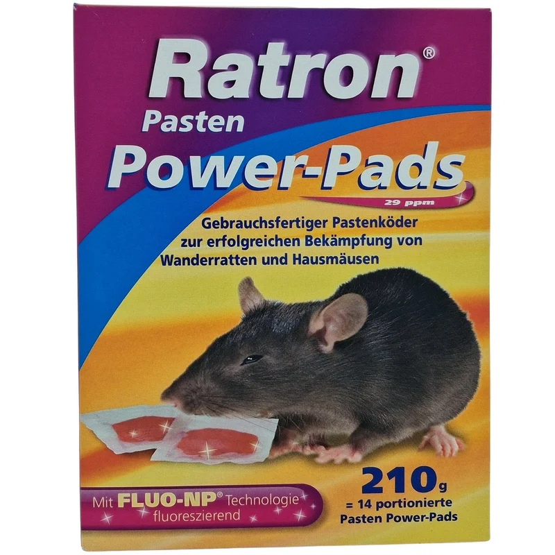 Ratron® Pâtes Appâts Rats Power-Pads 29 ppm (14 x 15 g)