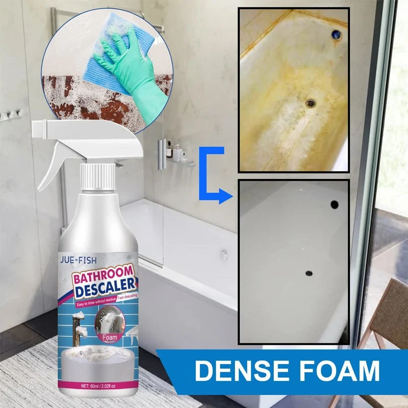 Bathroom Cleaning and Descaling Foam with 60ml Spray Descaler