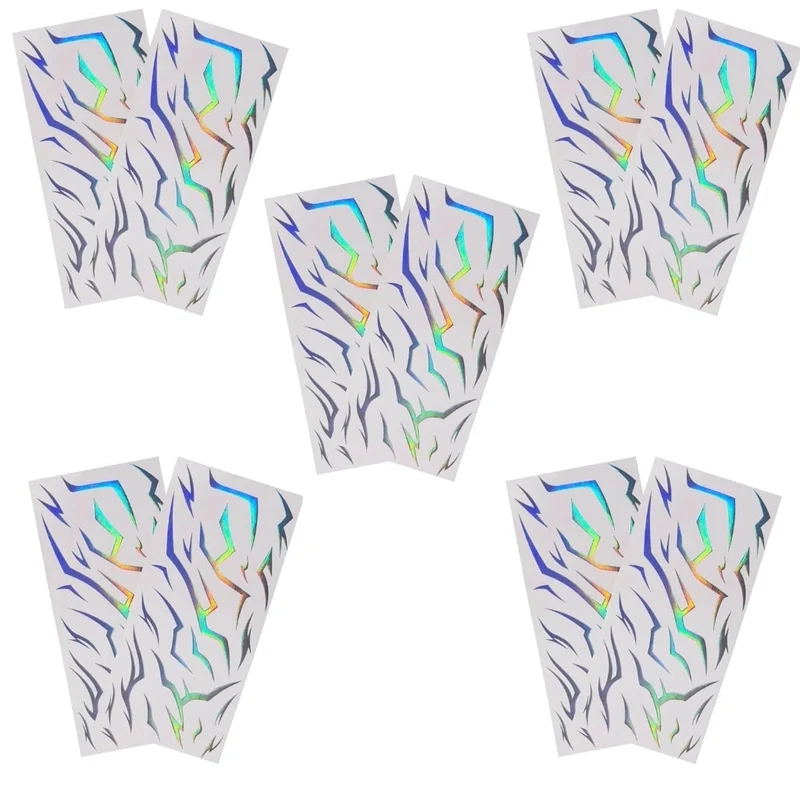 Halloween Temporary Washable Holographic Lightning Tattoos for Body and Face