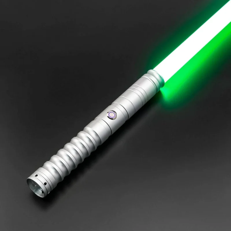 Halloween LED Light Saber with Metal Handle for Cosplay and Play Glowing