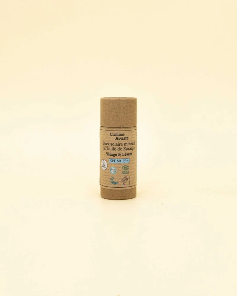 Mini crème solaire minérale - SPF 50 - Visage & Lèvres