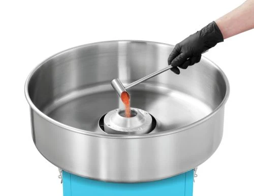 Machine à barbe à papa professionnelle – Cuve inox Ø 500 mm avec tiroir intégré