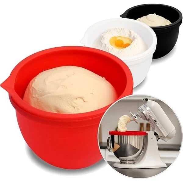 5 Quart Mixing Bowl Liner with Lid for Stand Mixer