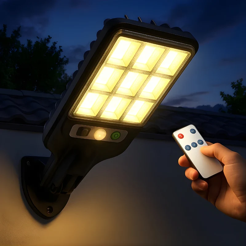 SolarBeam – Lampe Solaire LED à Détection Intelligente