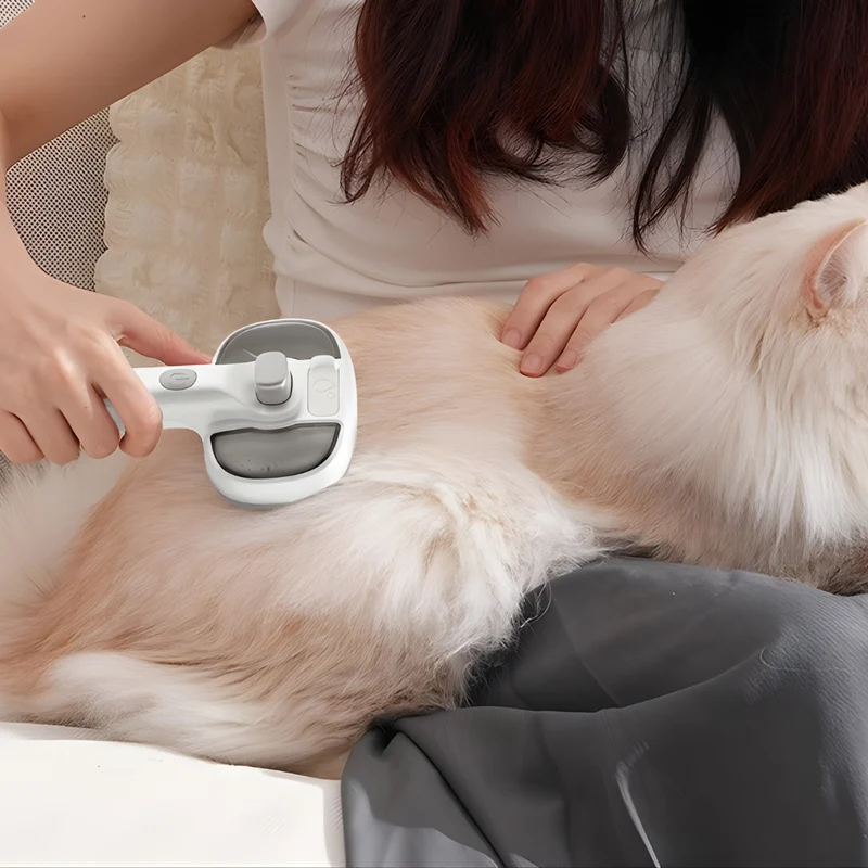 SteamPaw – Brosse Vapeur 3-en-1 pour un Toilettage Doux et Sain
