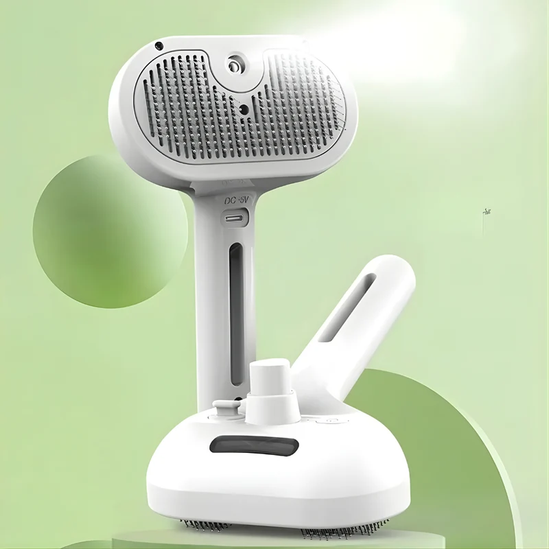 SteamPaw – Brosse Vapeur 3-en-1 pour un Toilettage Doux et Sain