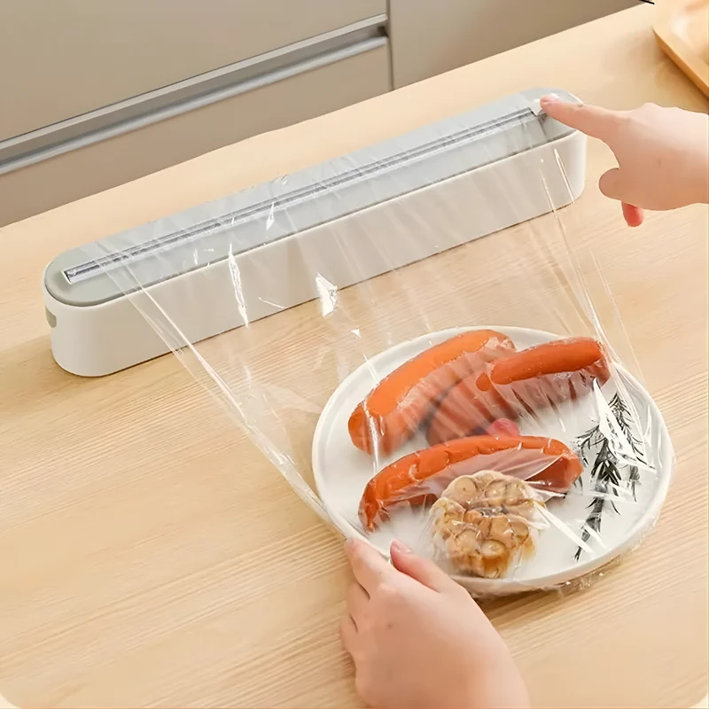 MagnetiCut – Distributeur Magnétique 3-en-1 pour Film Alimentaire, Aluminium et Papier Cuisson