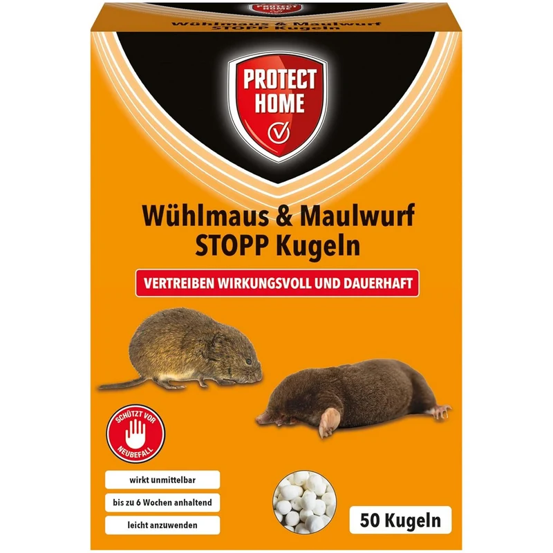 Protect Home STOPP Billes répulsives taupes et campagnols (50 pièces)
