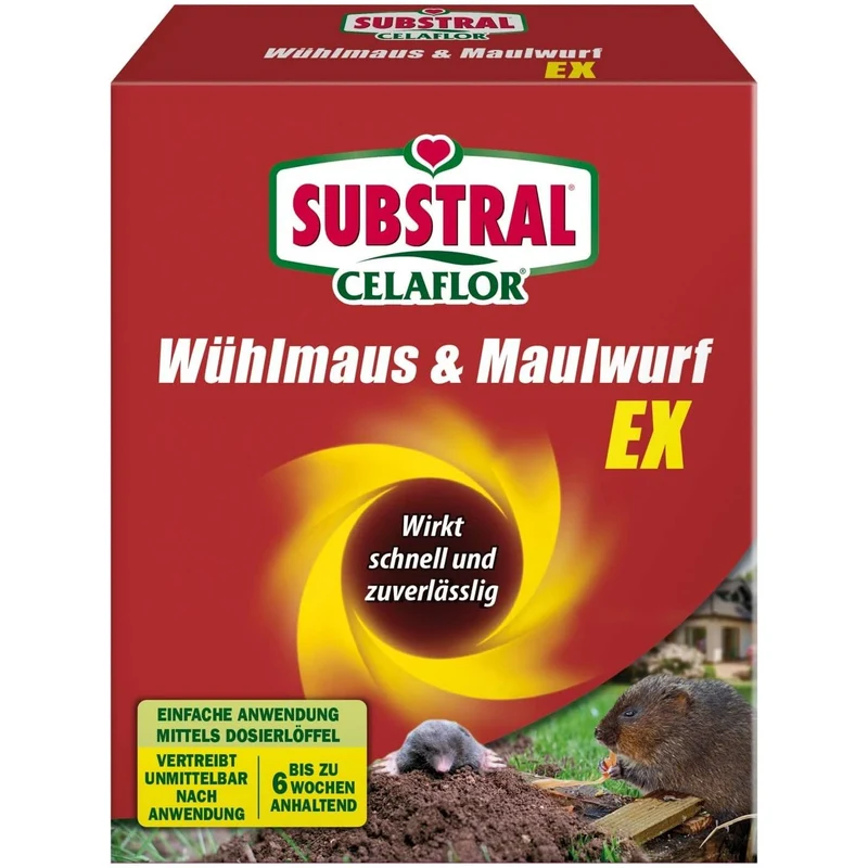 SUBSTRAL® Celaflor® Granulés répulsifs taupes et campagnols (150 g)