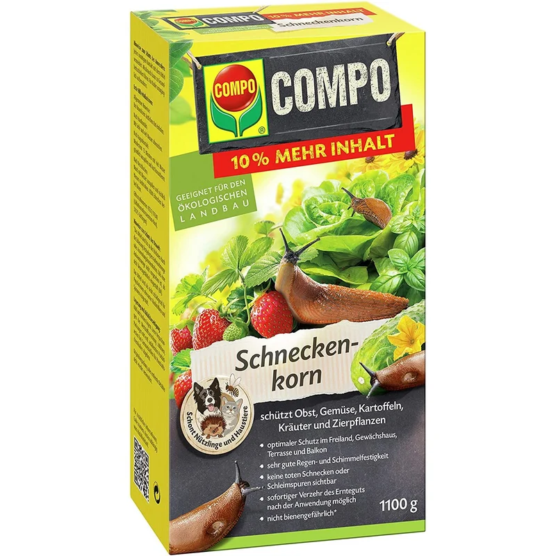 COMPO Granulés Anti-Limaces – Format Grand Jardin (1100 g)