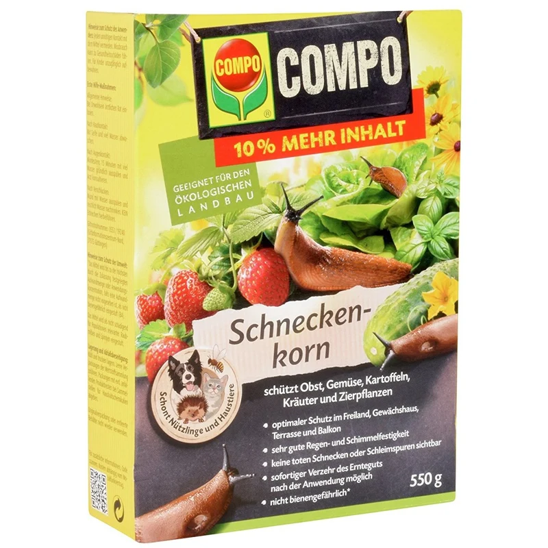 COMPO Granulés Anti-Limaces – Format Balcon & Petit Jardin (550 g)
