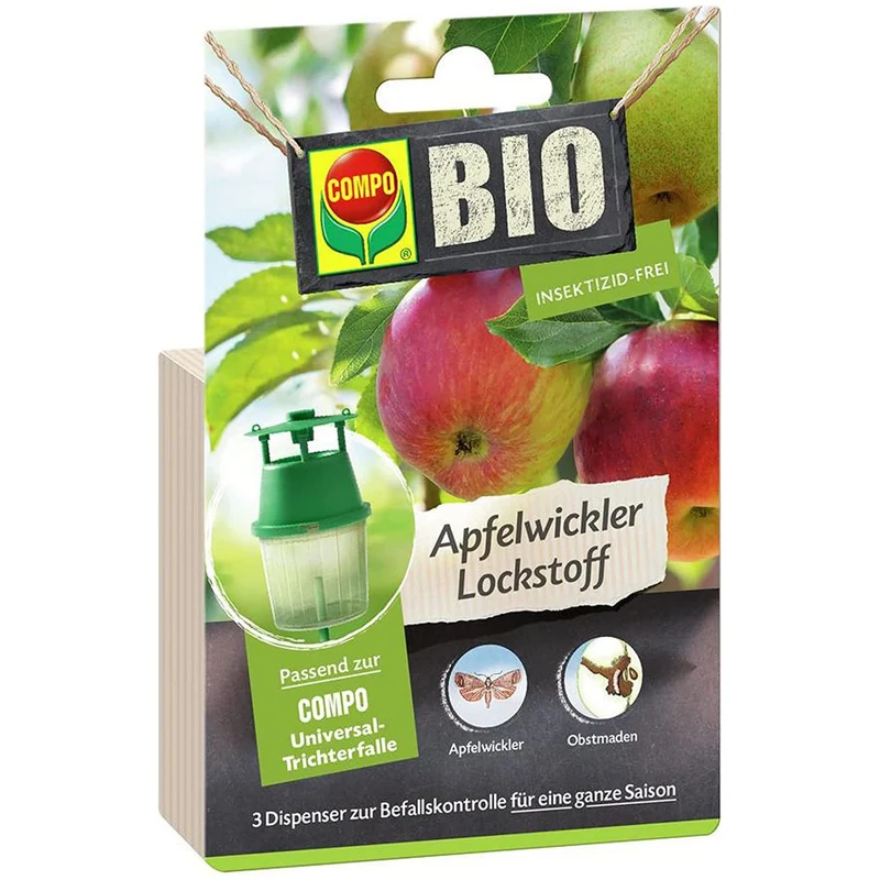 Leurre Phéromone Carpocapse du Pommier COMPO BIO – Lot de 3 Recharges