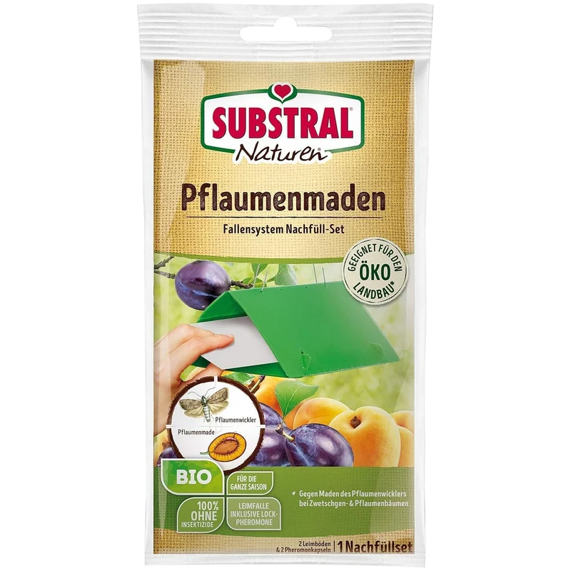SUBSTRAL Naturen Recharge piège à phéromones contre le ver du prunier - 2 unités