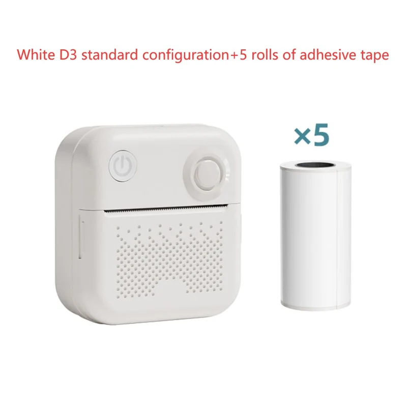 Portable Thermal Label Printer with Bluetooth Wireless Connectivity