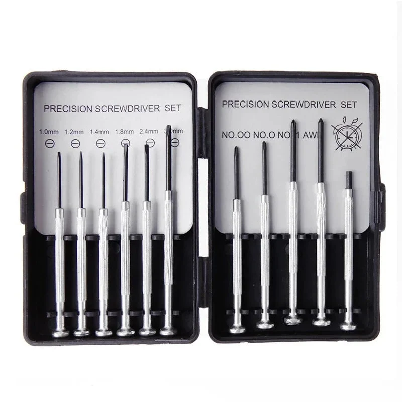 11-Piece Precision Screwdriver Set with Magnetic Tips and Case