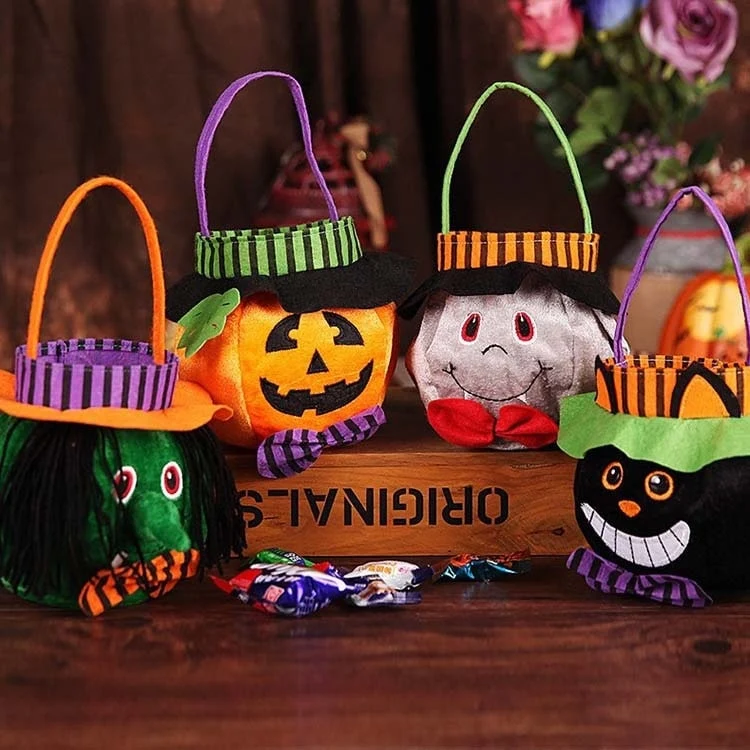 Halloween Candy Bag with Velvet Portable Handbag Design for Kids''' Trick or Treat