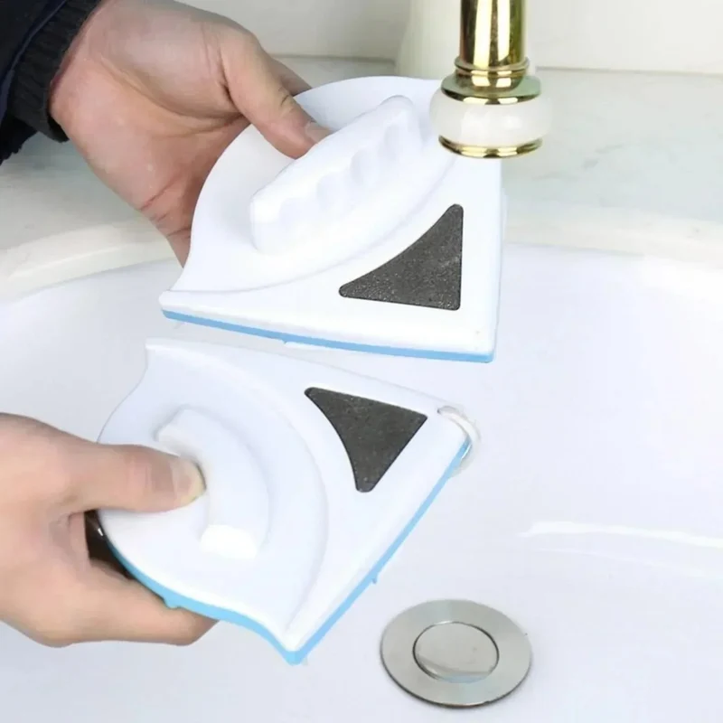 Magnetic Window Cleaner with Double-Sided Cleaning and Secure Safety Line