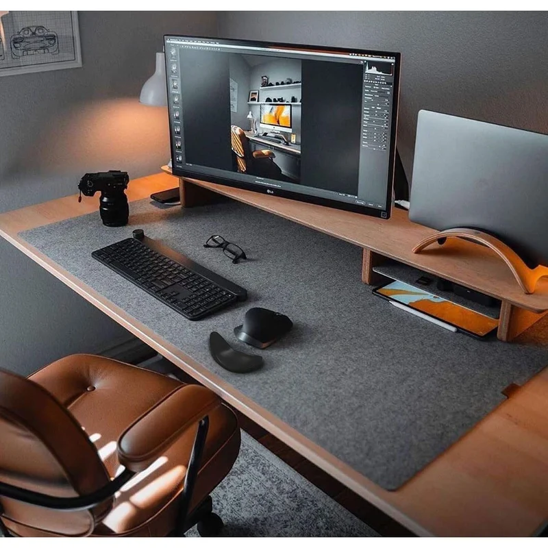 Computer Mouse Wrist Support with Ergonomic Silicone Gel and Gliding Base