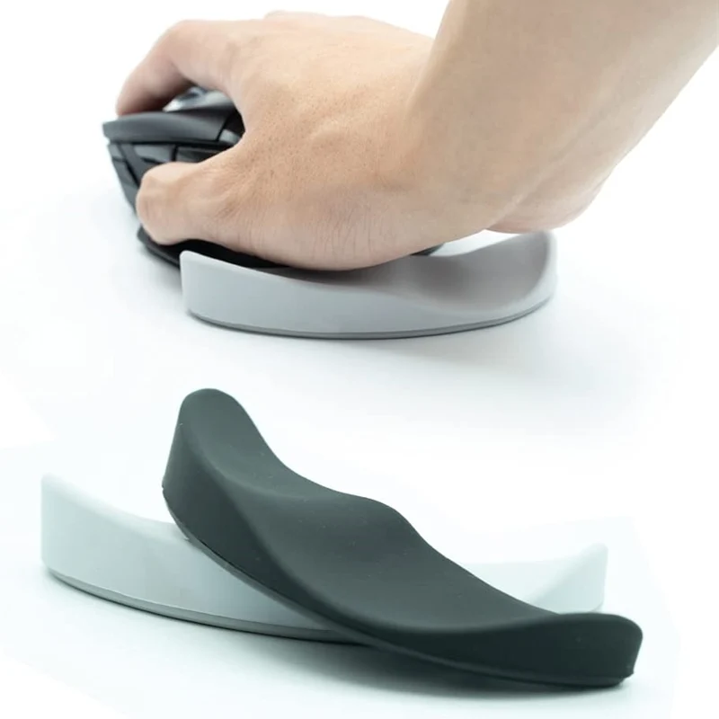 Computer Mouse Wrist Support with Ergonomic Silicone Gel and Gliding Base