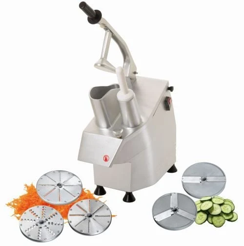 Coupe légumes électrique en fonte d’aluminium – 5 disques inclus