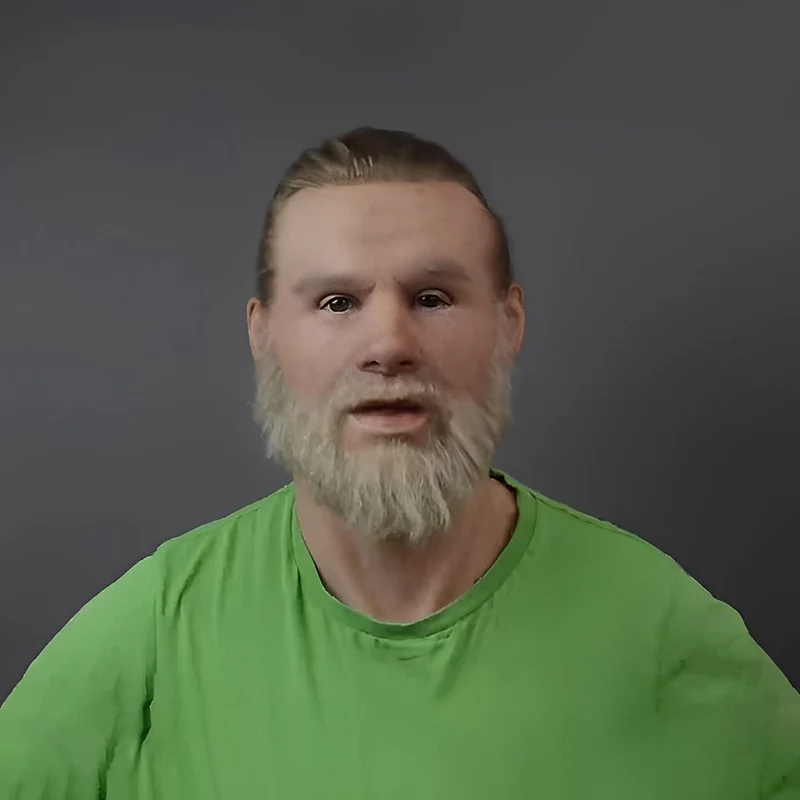 Realistic Halloween Latex Face Mask Costume for Men