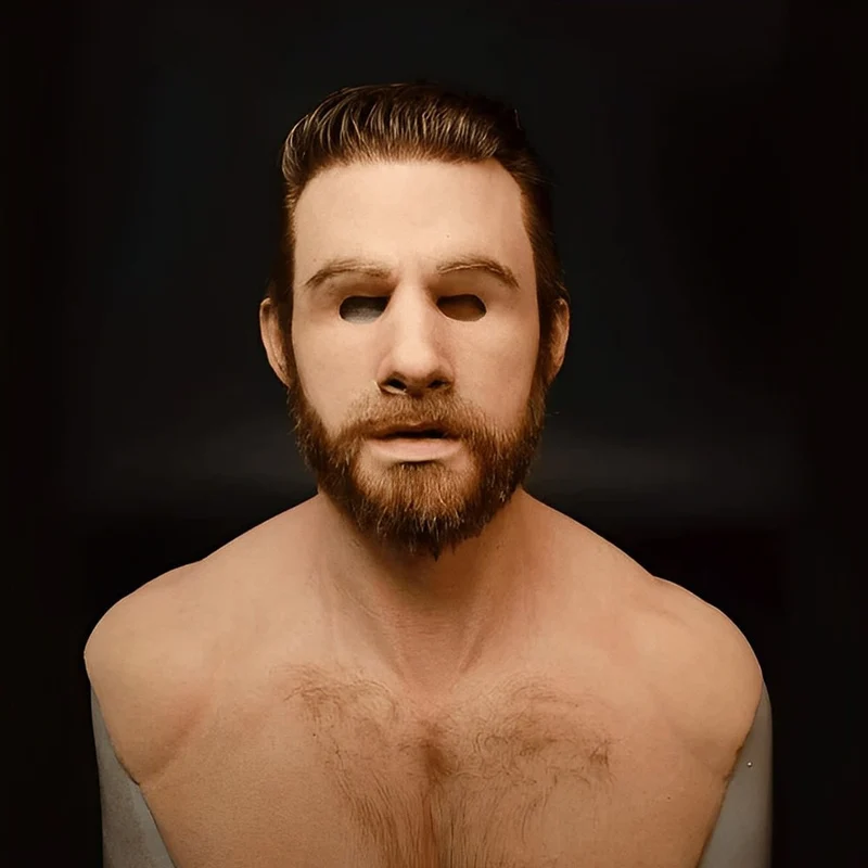 Realistic Halloween Latex Face Mask Costume for Men