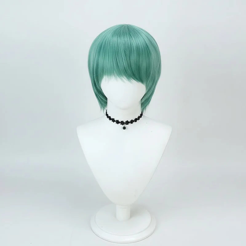 Halloween Synthetic Fiber Carnival Black Short Wig for Cosplay and Costumes