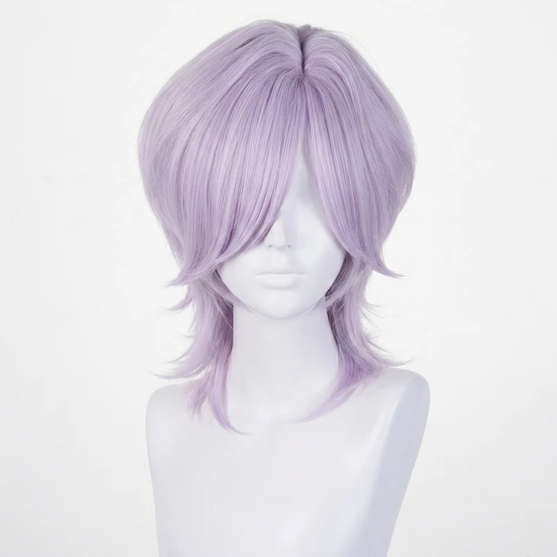 Halloween Synthetic Fiber Carnival Black Short Wig for Cosplay and Costumes