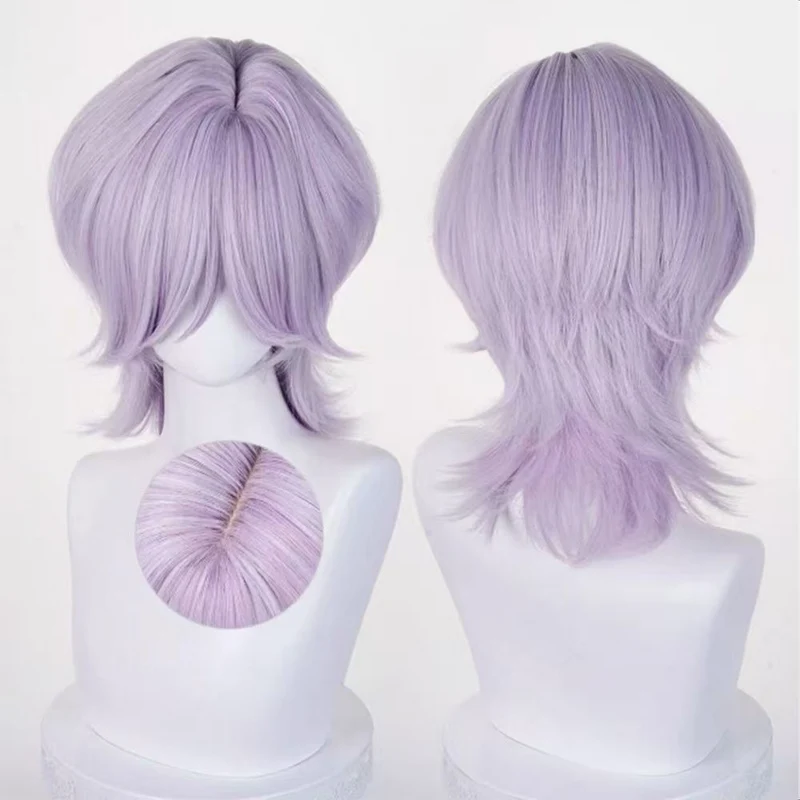 Halloween Synthetic Fiber Carnival Black Short Wig for Cosplay and Costumes