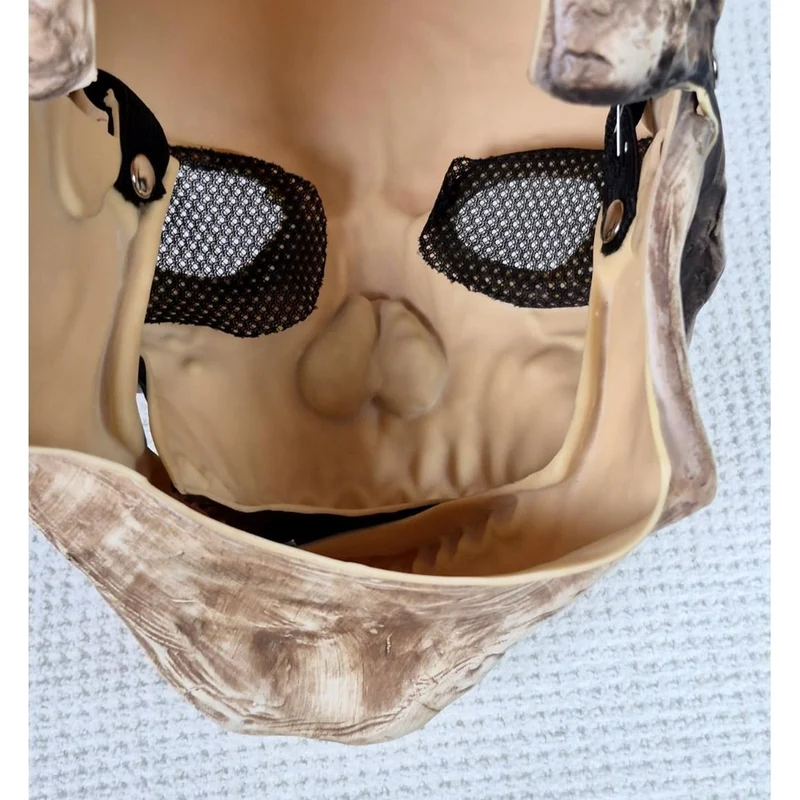Halloween Skull Mask with a Movable Jaw for Costumes and Parties