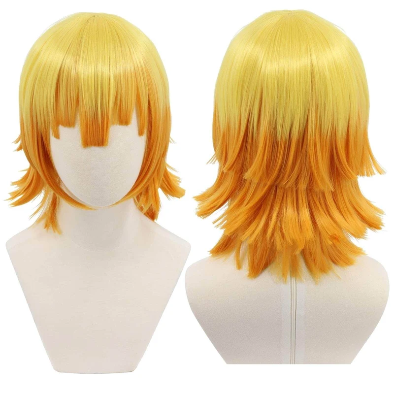 Halloween Women’s Synthetic Cosplay Wig with Bangs for Parties, Anime-Styled Hairstyle